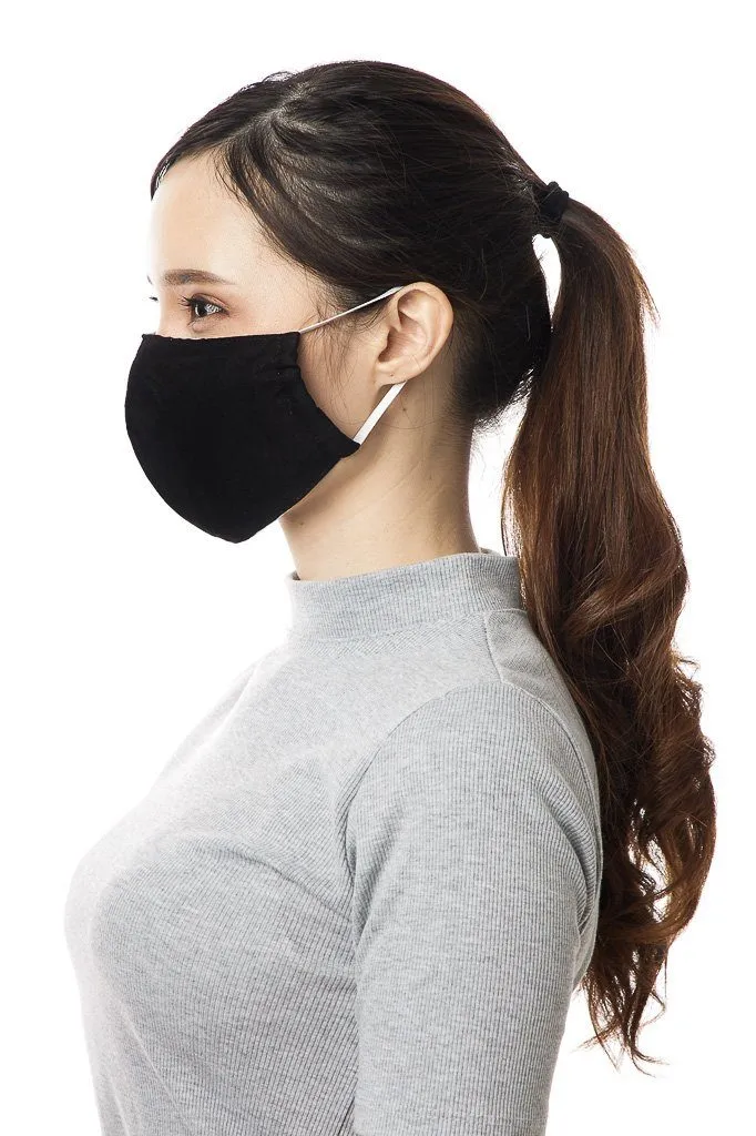5 x Black Reusable Face Masks