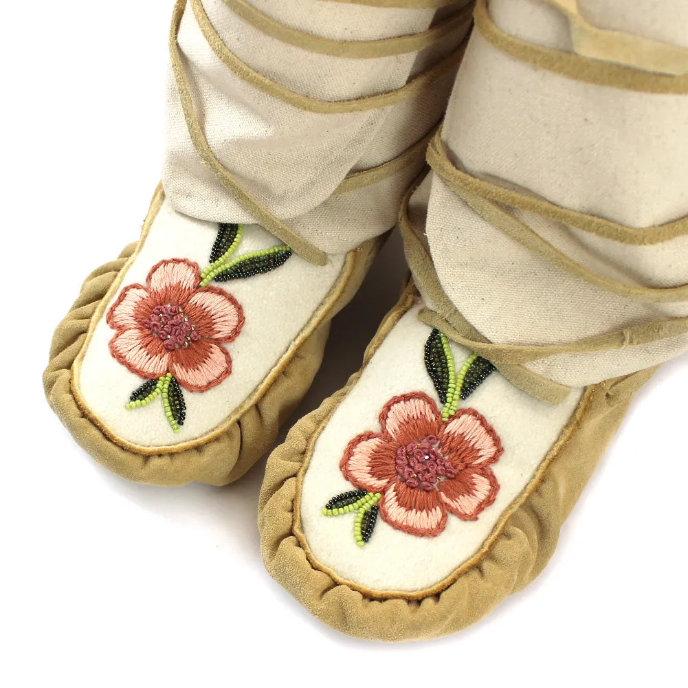 Abigail Clarke Ladies 8 Embroidered Moccasins
