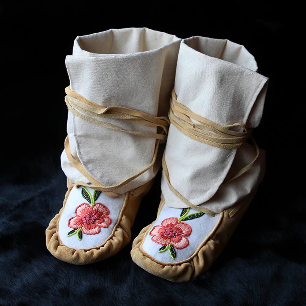 Abigail Clarke Ladies 8 Embroidered Moccasins