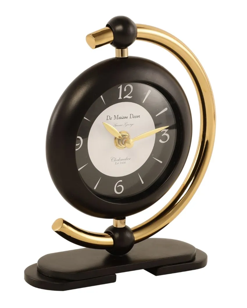 Aleksi Mini Clock In Black And Gold