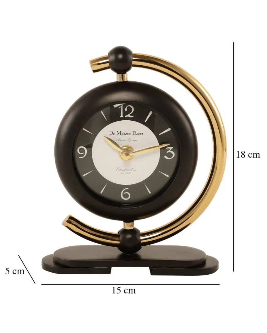 Aleksi Mini Clock In Black And Gold