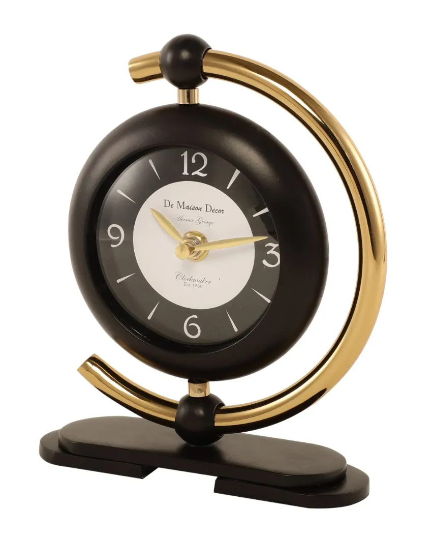 Aleksi Mini Clock In Black And Gold