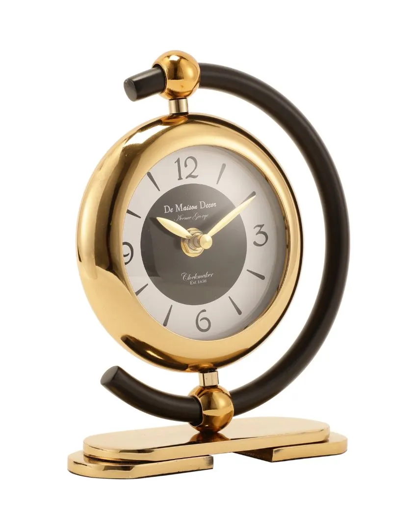 Aleksi Mini Clock In Black And Gold