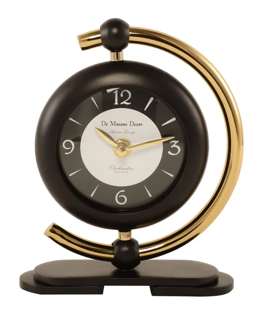 Aleksi Mini Clock In Black And Gold