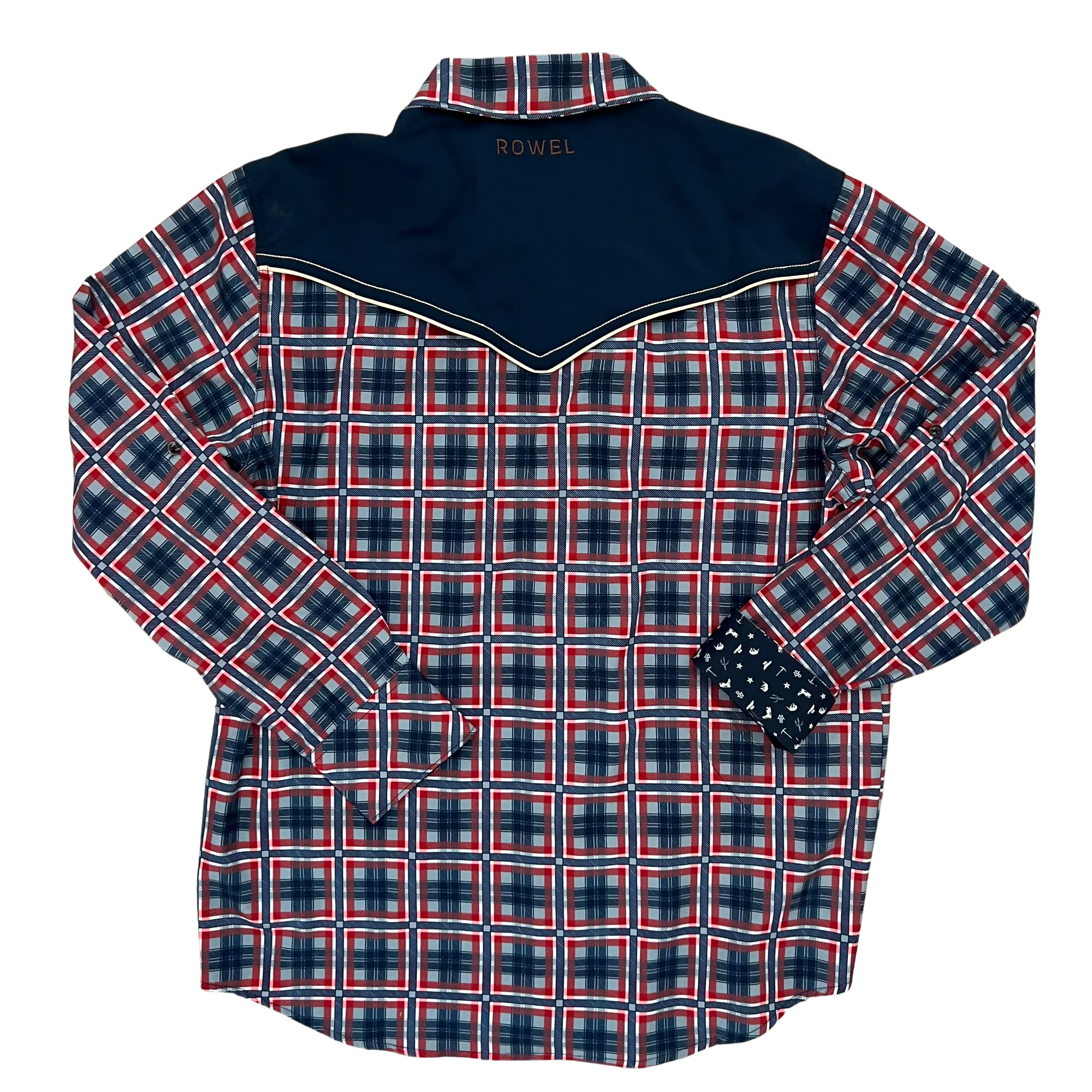 Backyard Plaid Long Sleeve Performance Western Shirt
