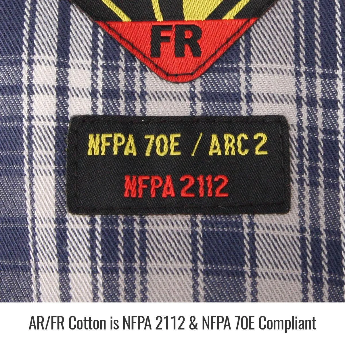 Black Stallion AR/FR Cotton Work Shirt, Plaid - WF2110