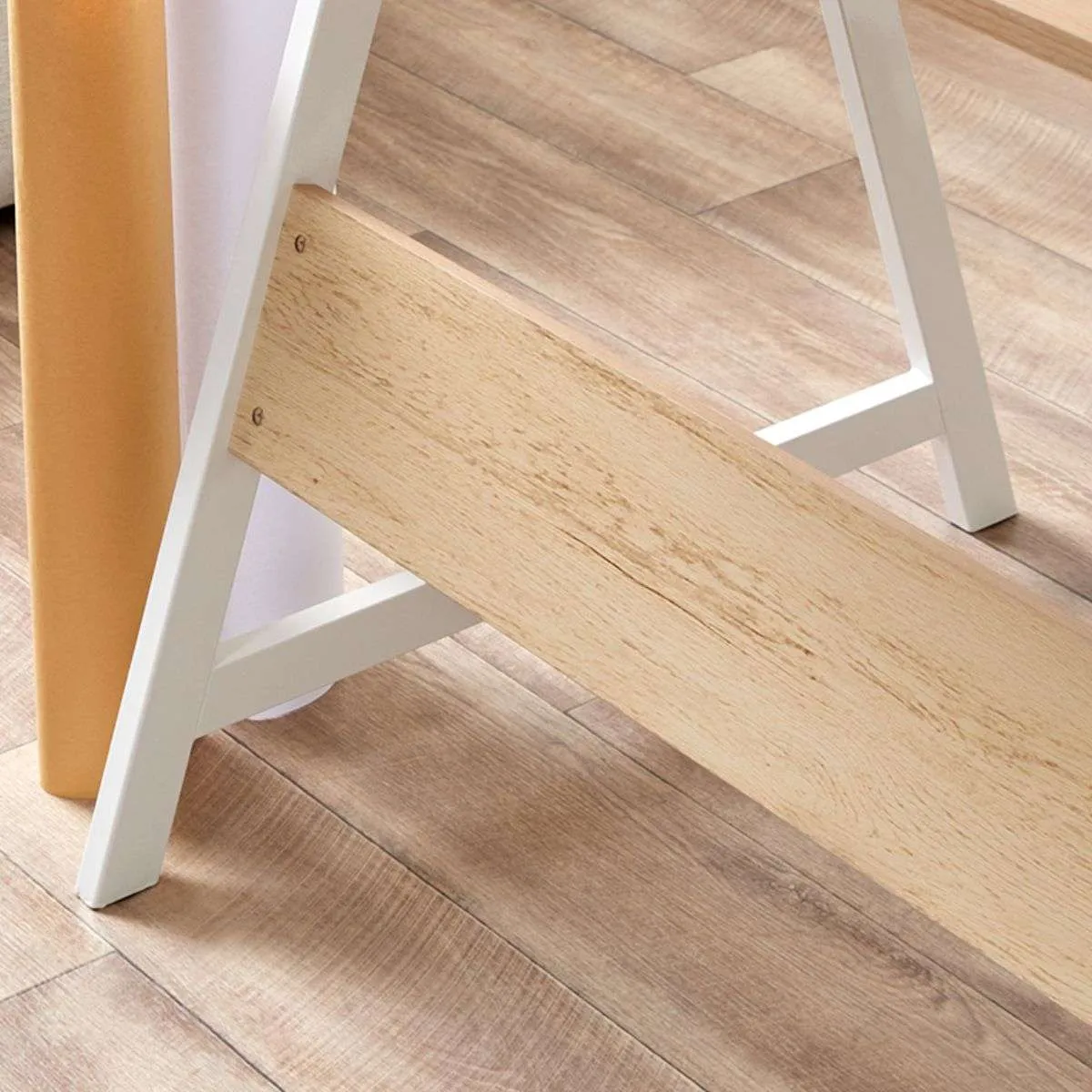 Brixton Trestle Desk - White