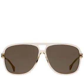 Gucci Aviator Sunglasses - Yellow/Gold/Brown