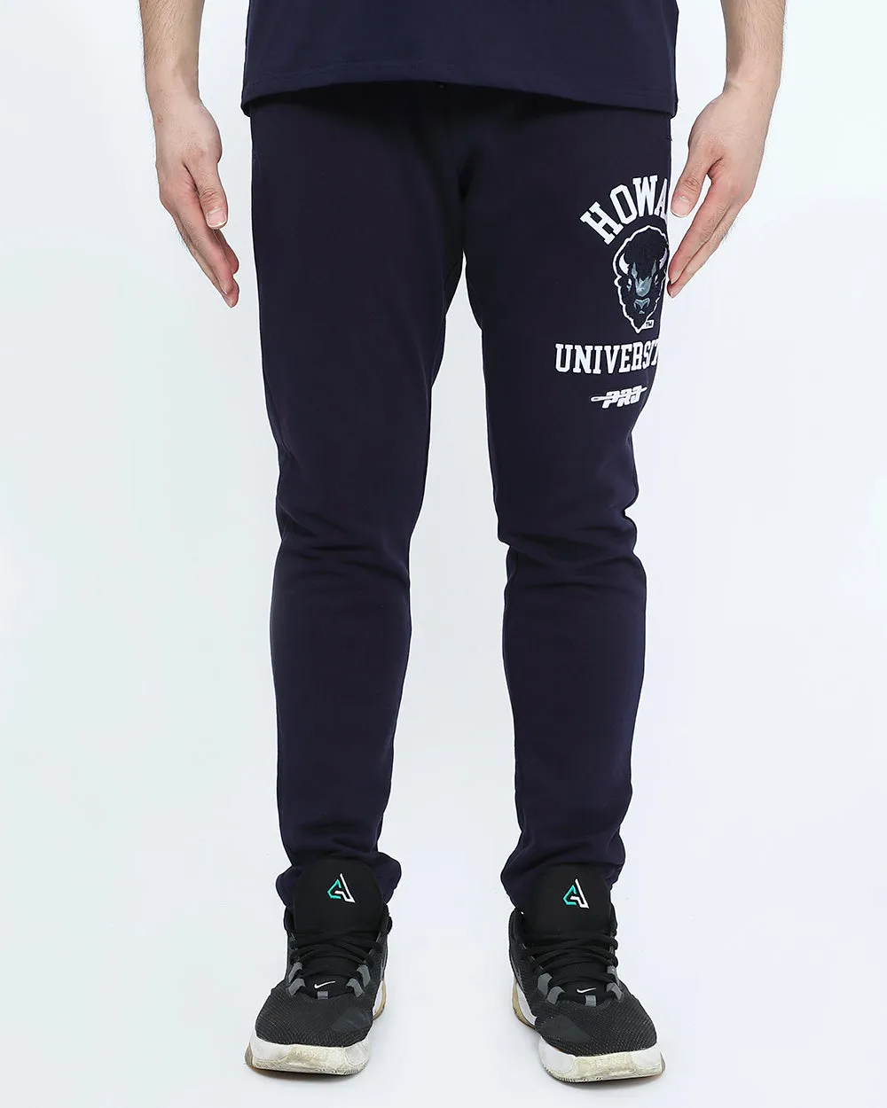 HOWARD UNIVERSITY CLASSIC MEN'S STACKED LOGO SWEATPANT (MIDNIGHT NAVY)