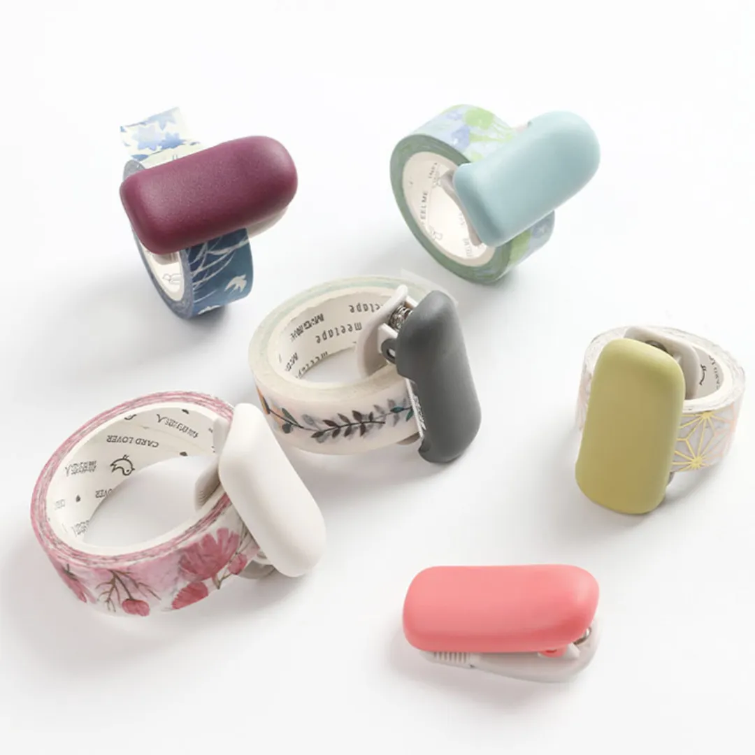 Kokuyo Me Clip-Type Tape Cutter (10-15mm) - Smoky Sky