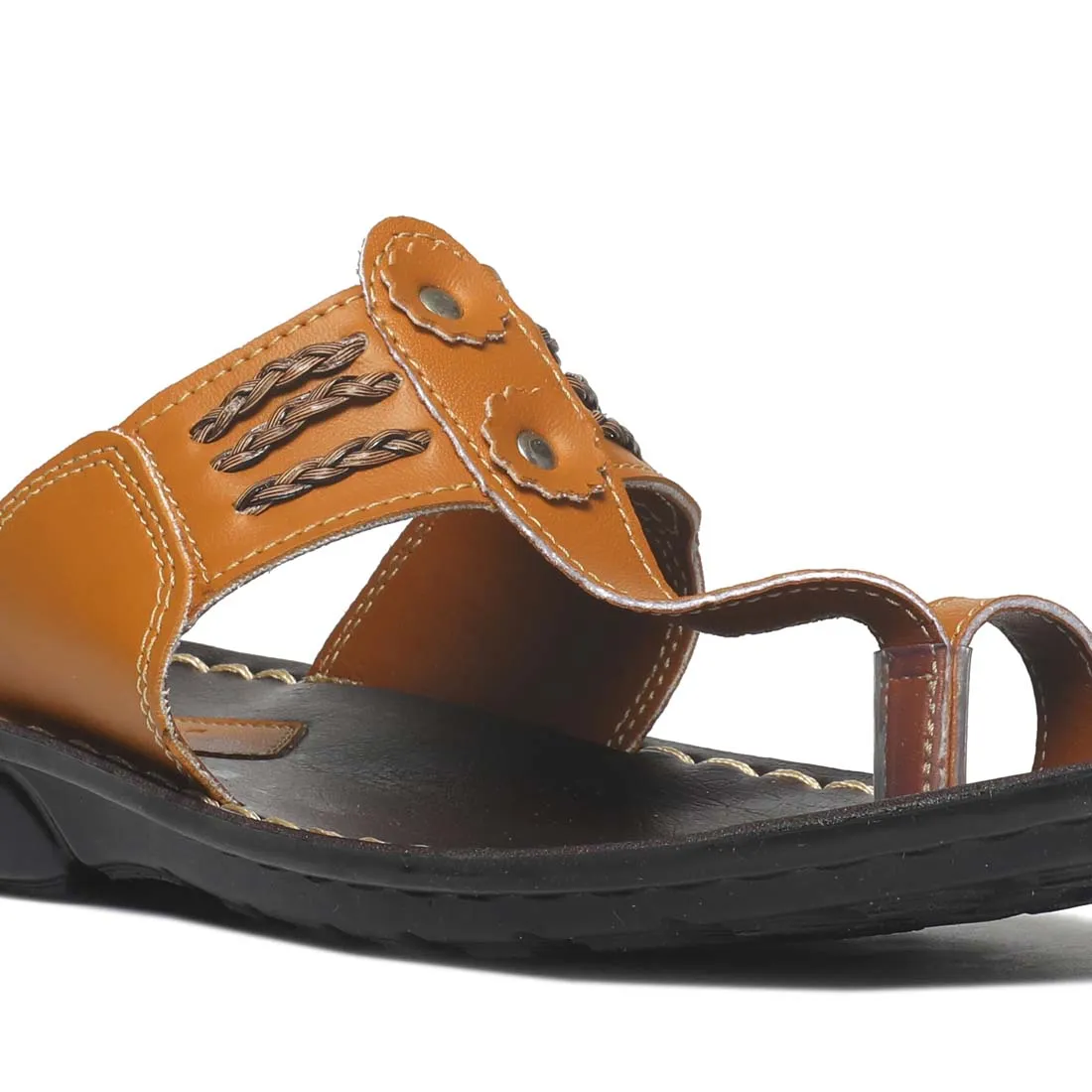 Men's Formal Tan Flip-Flops