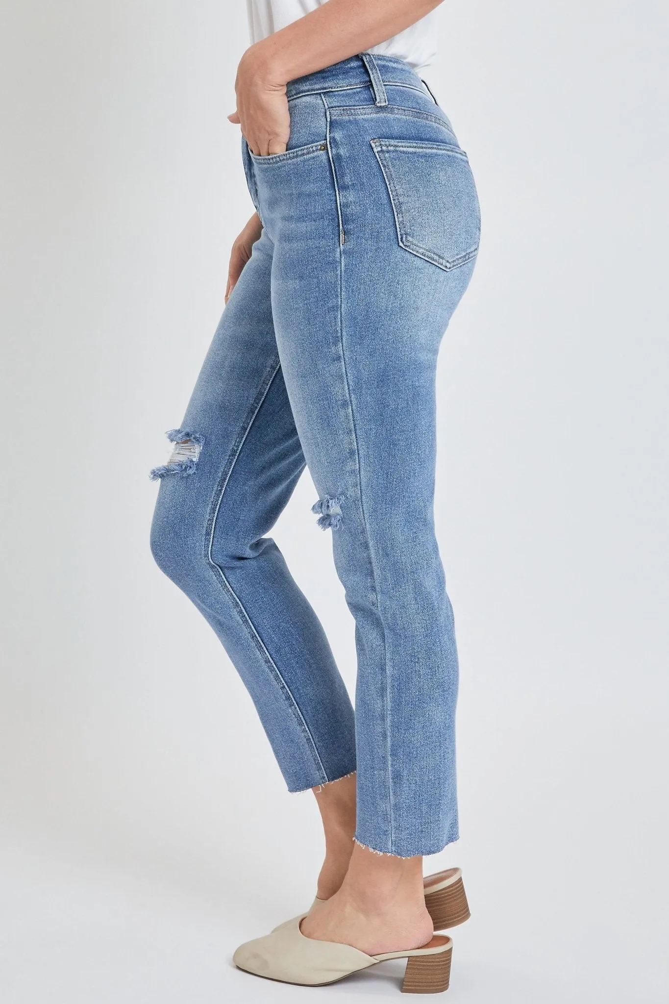 Missy Vintage Wash Straight Ankle Ripped Jean With Frayed Hem , Pack Of 12