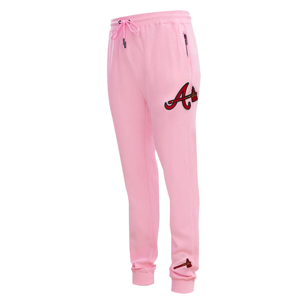 MLB ATLANTA BRAVES CLASSIC CHENILLE MEN'S JOGGER (PINK)