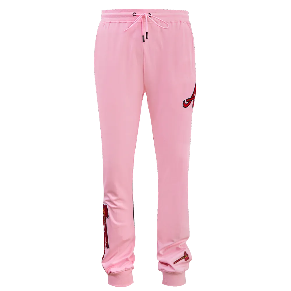 MLB ATLANTA BRAVES CLASSIC CHENILLE MEN'S JOGGER (PINK)