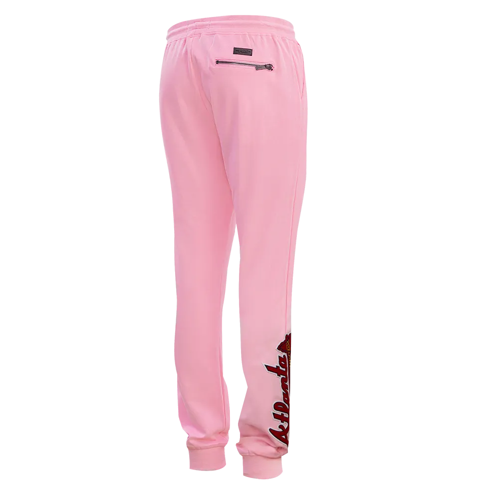 MLB ATLANTA BRAVES CLASSIC CHENILLE MEN'S JOGGER (PINK)