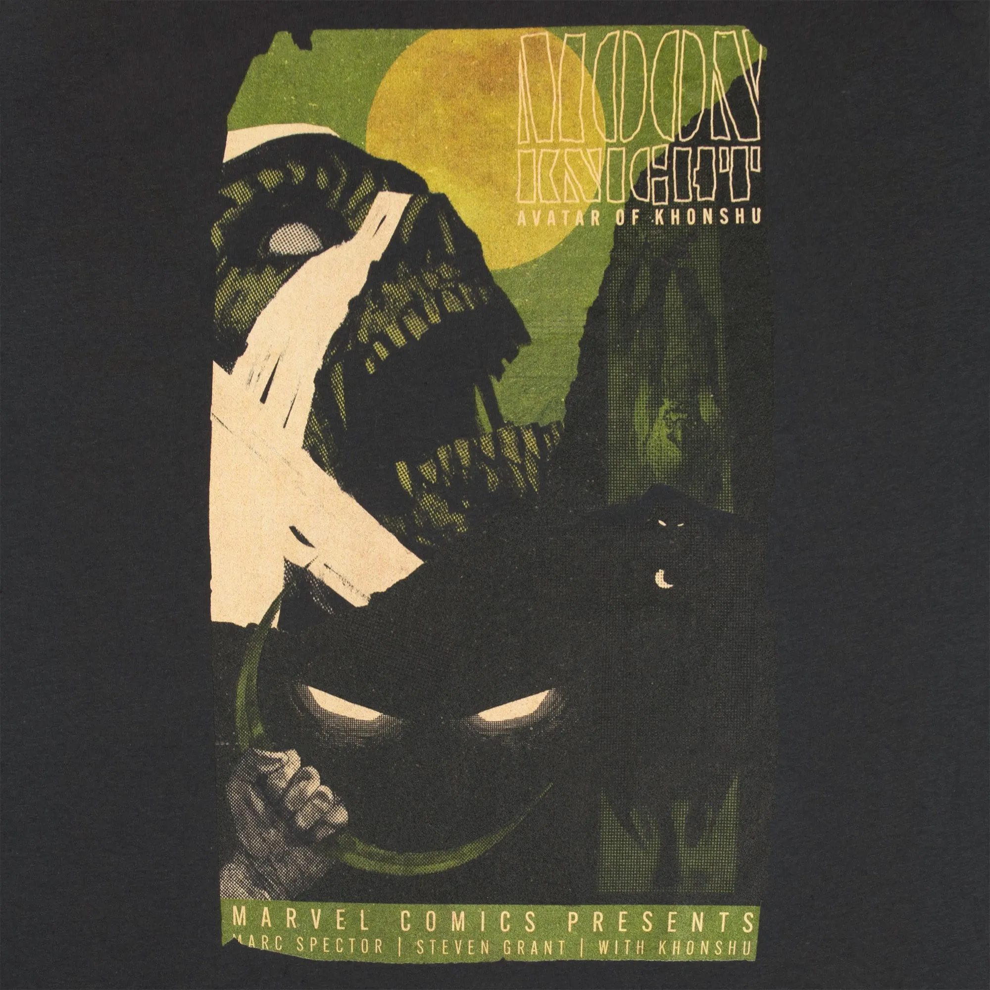 Moon Knight Charcoal Grindhouse Poster Tee