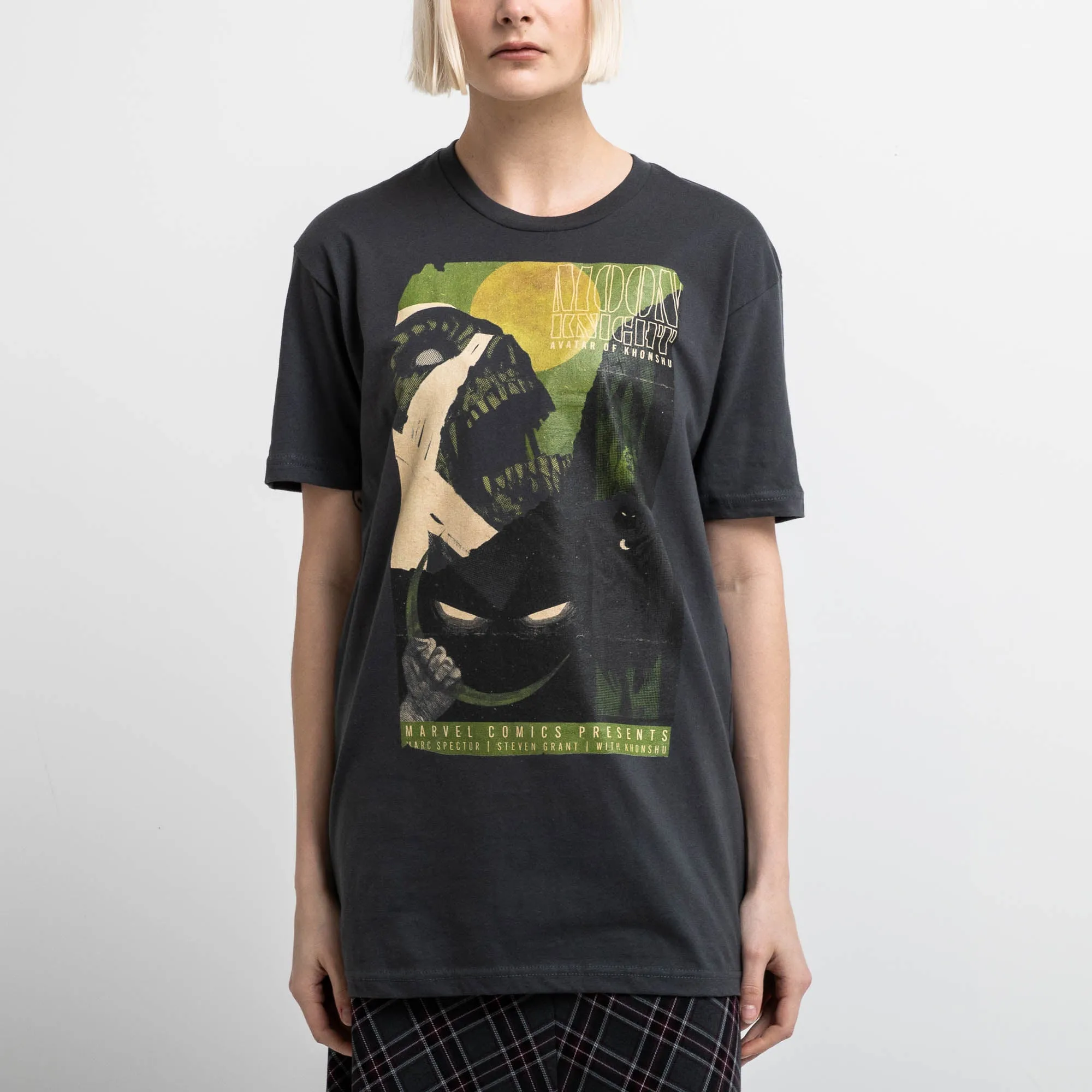 Moon Knight Charcoal Grindhouse Poster Tee