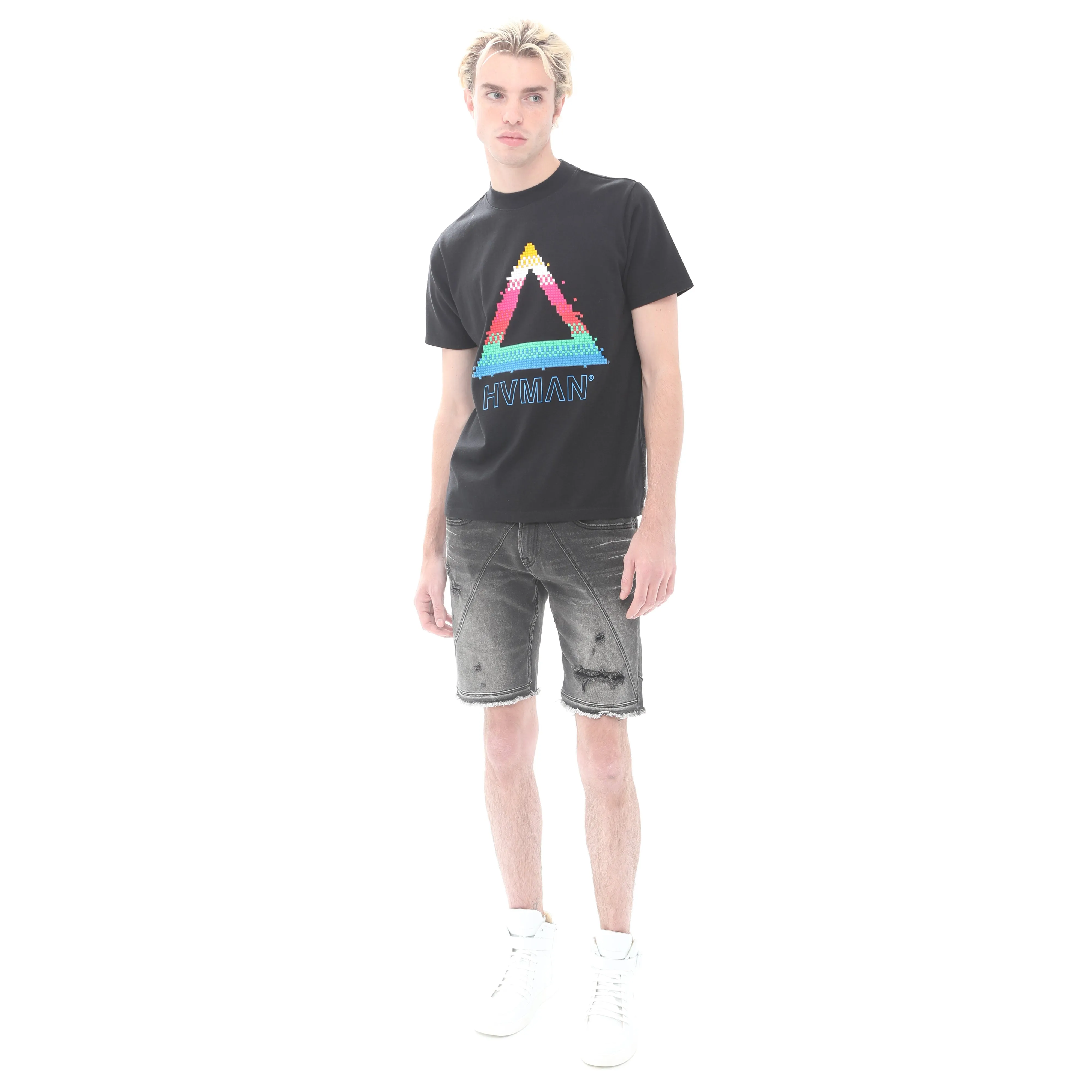 NOVELTY TEE "PIXEL" IN BLACK