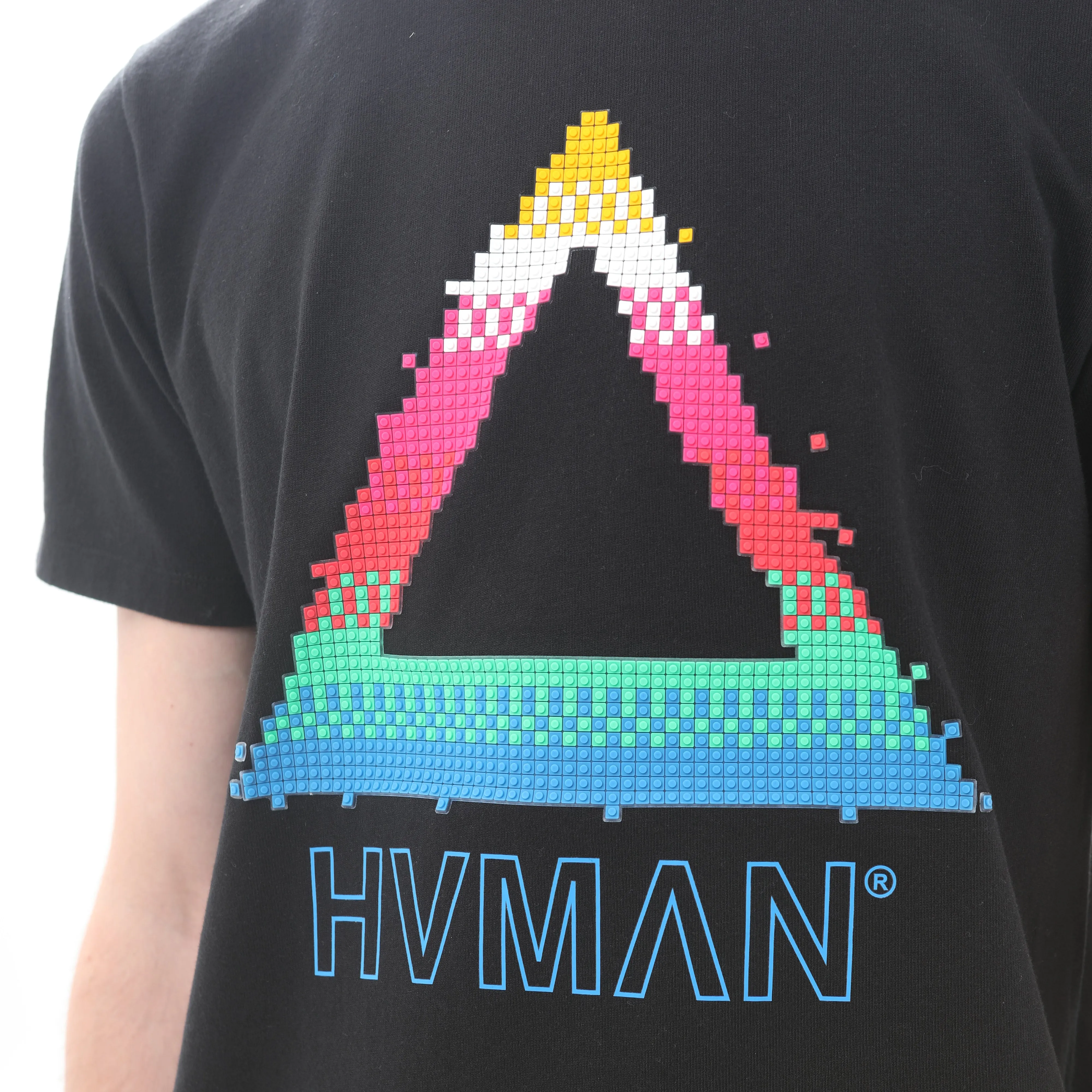 NOVELTY TEE "PIXEL" IN BLACK
