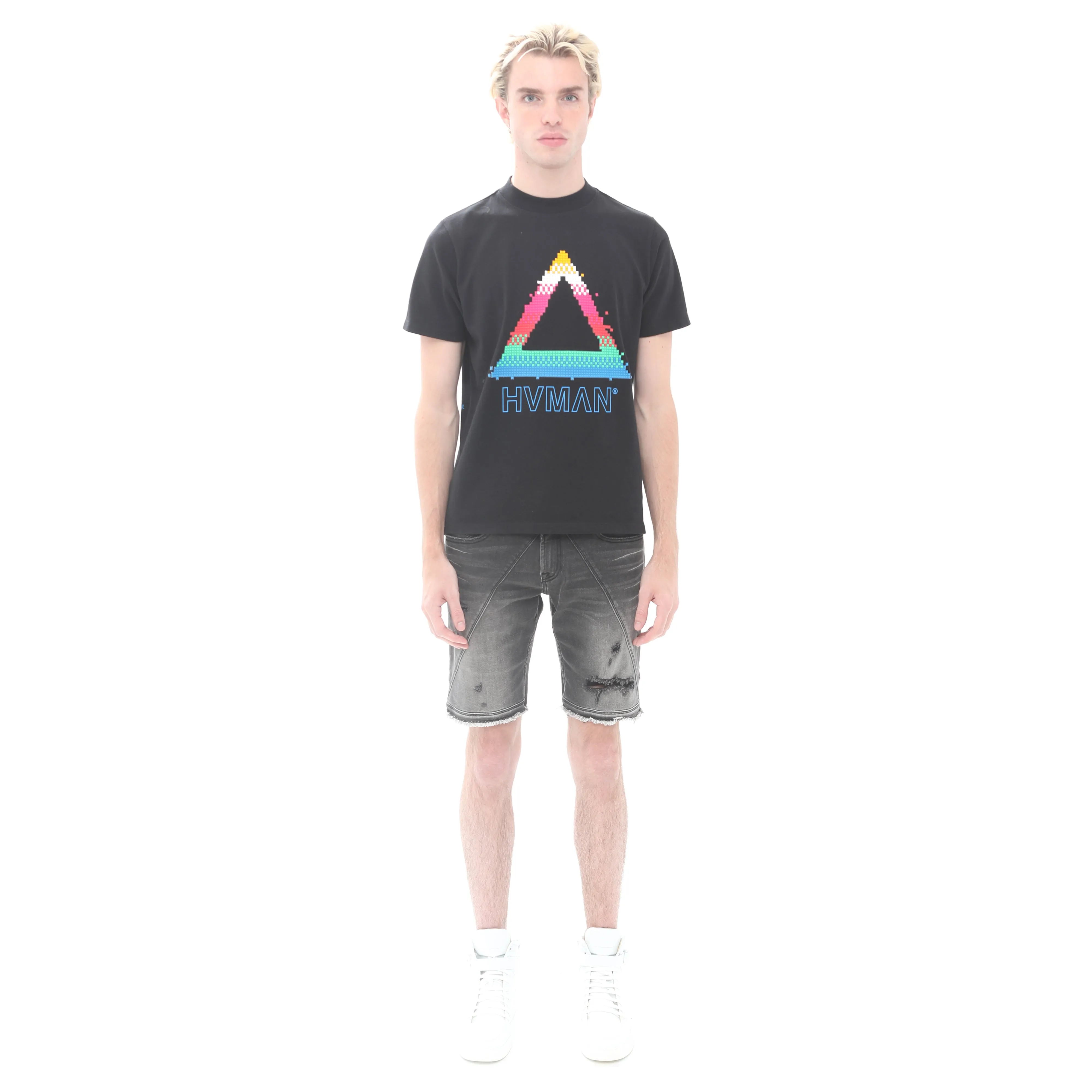 NOVELTY TEE "PIXEL" IN BLACK