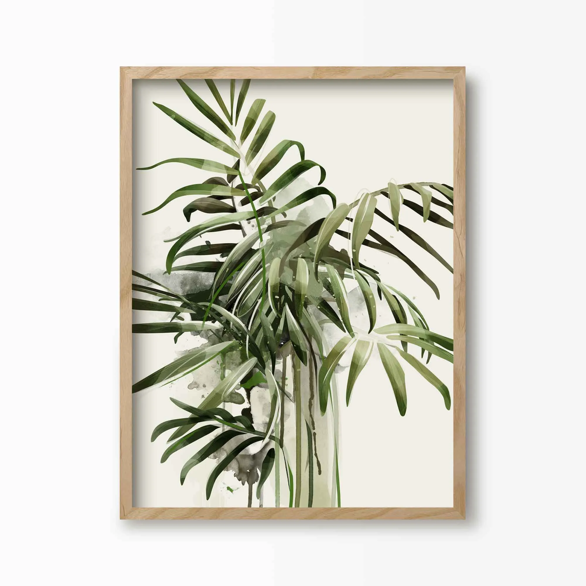 Parlour Palm Botanical Art Print