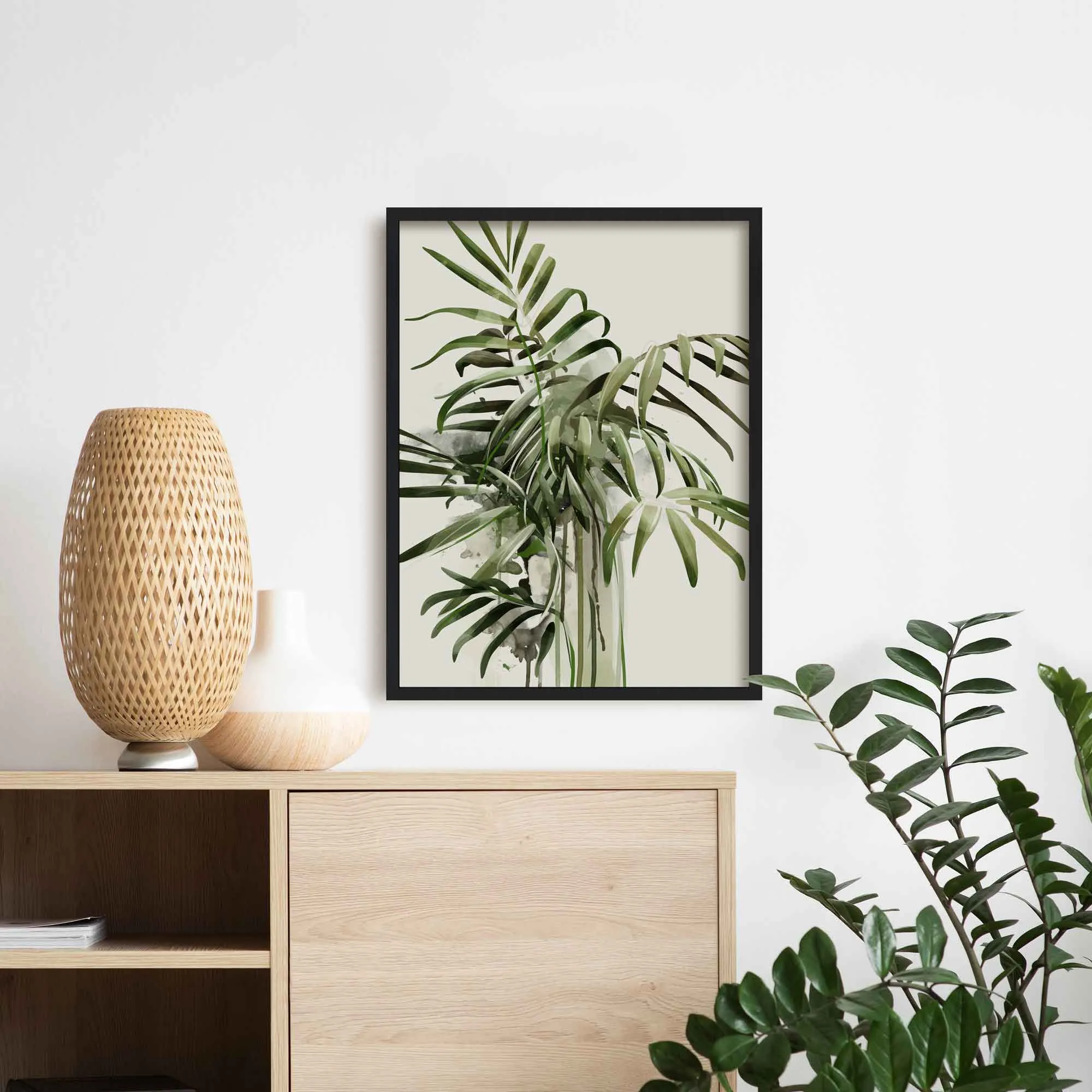 Parlour Palm Botanical Art Print