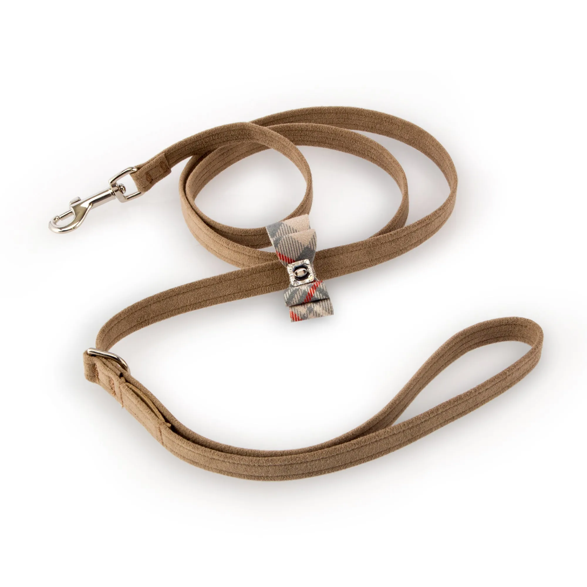 Scotty Doe Plaid Big Bow Leash
