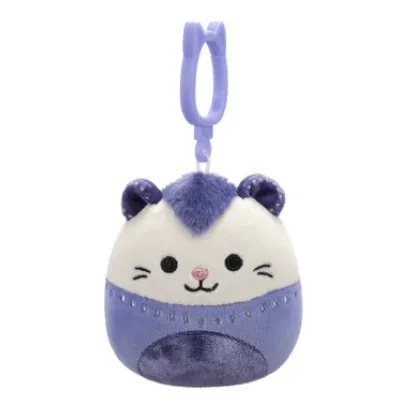 Squishmallow 3.5 Inch Blanche the Velvet Opposum Plush Clip