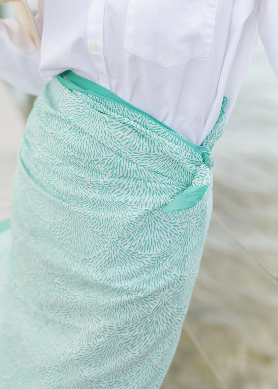 The Cotton Wrap / Pareo - Embroidered Hills